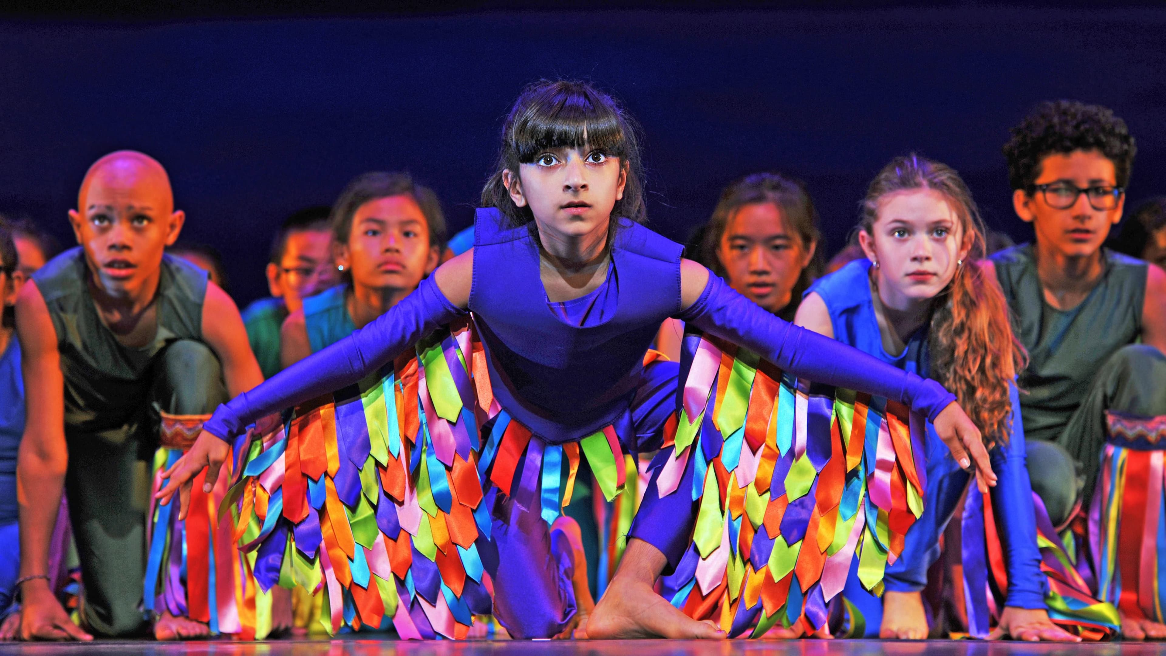 Girl on stage kneeling