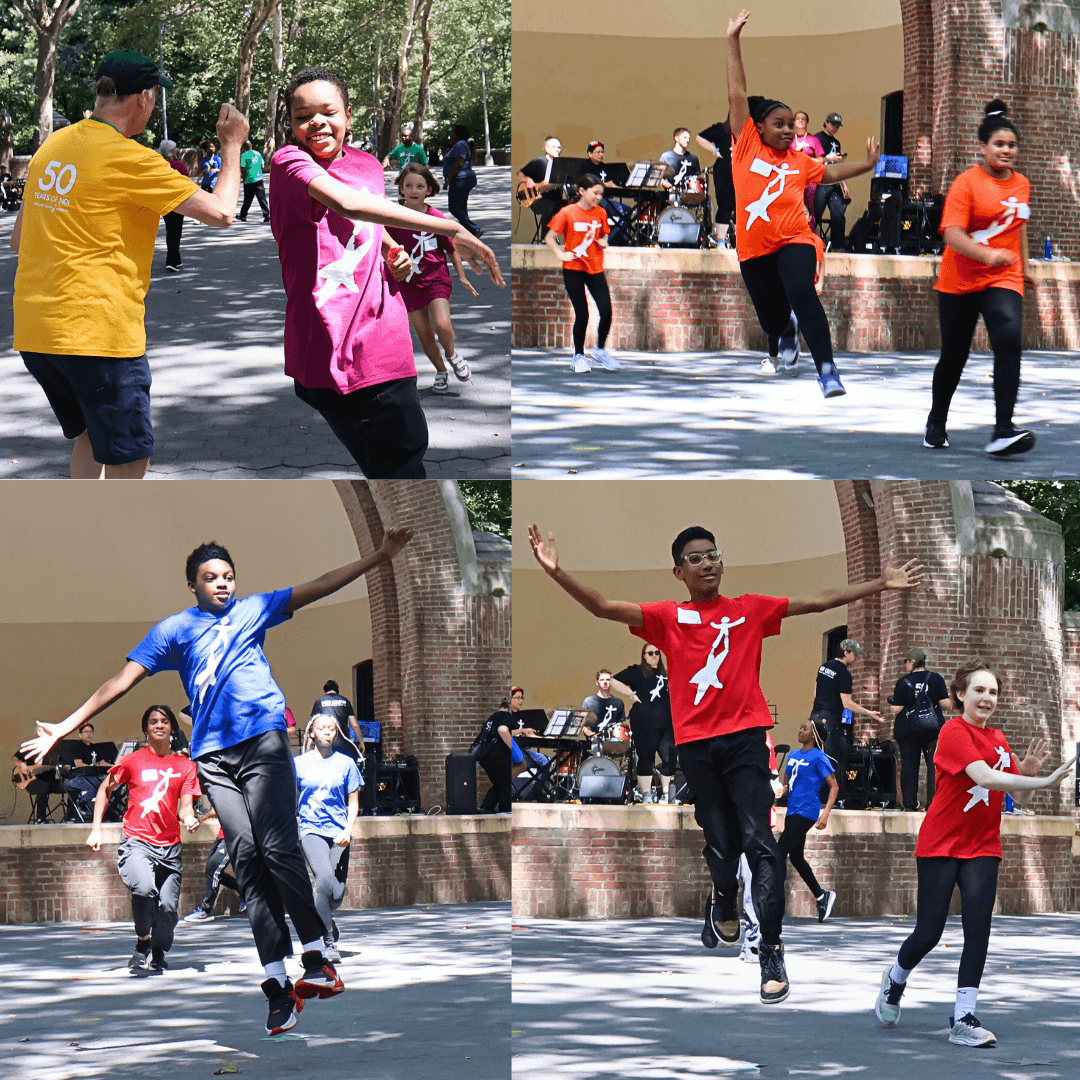 Running and Leaping in the park