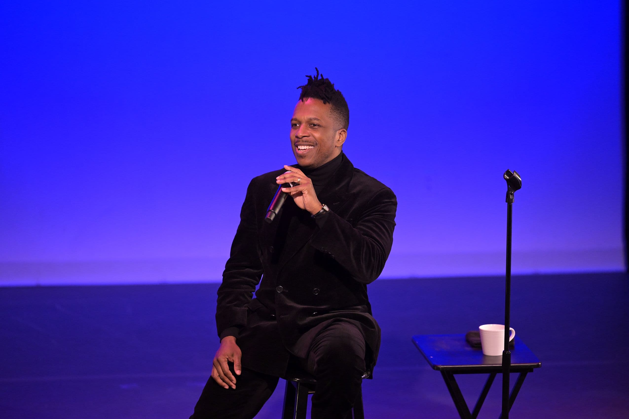 Leslie Odom Jr. performing at NDI for Jacques' Art Nest Fall 2025