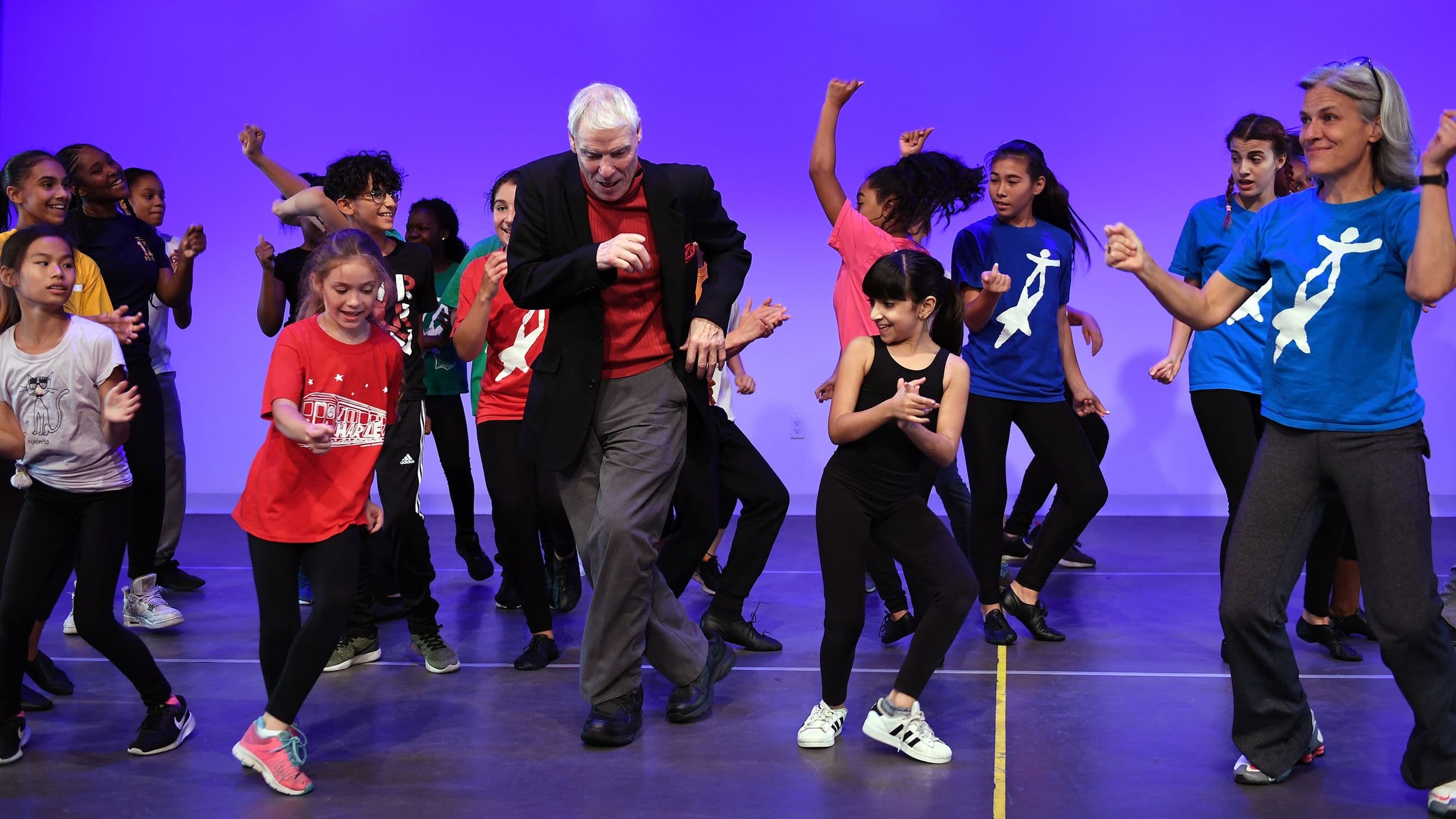 Jacques d'Amboise with NDI dancers