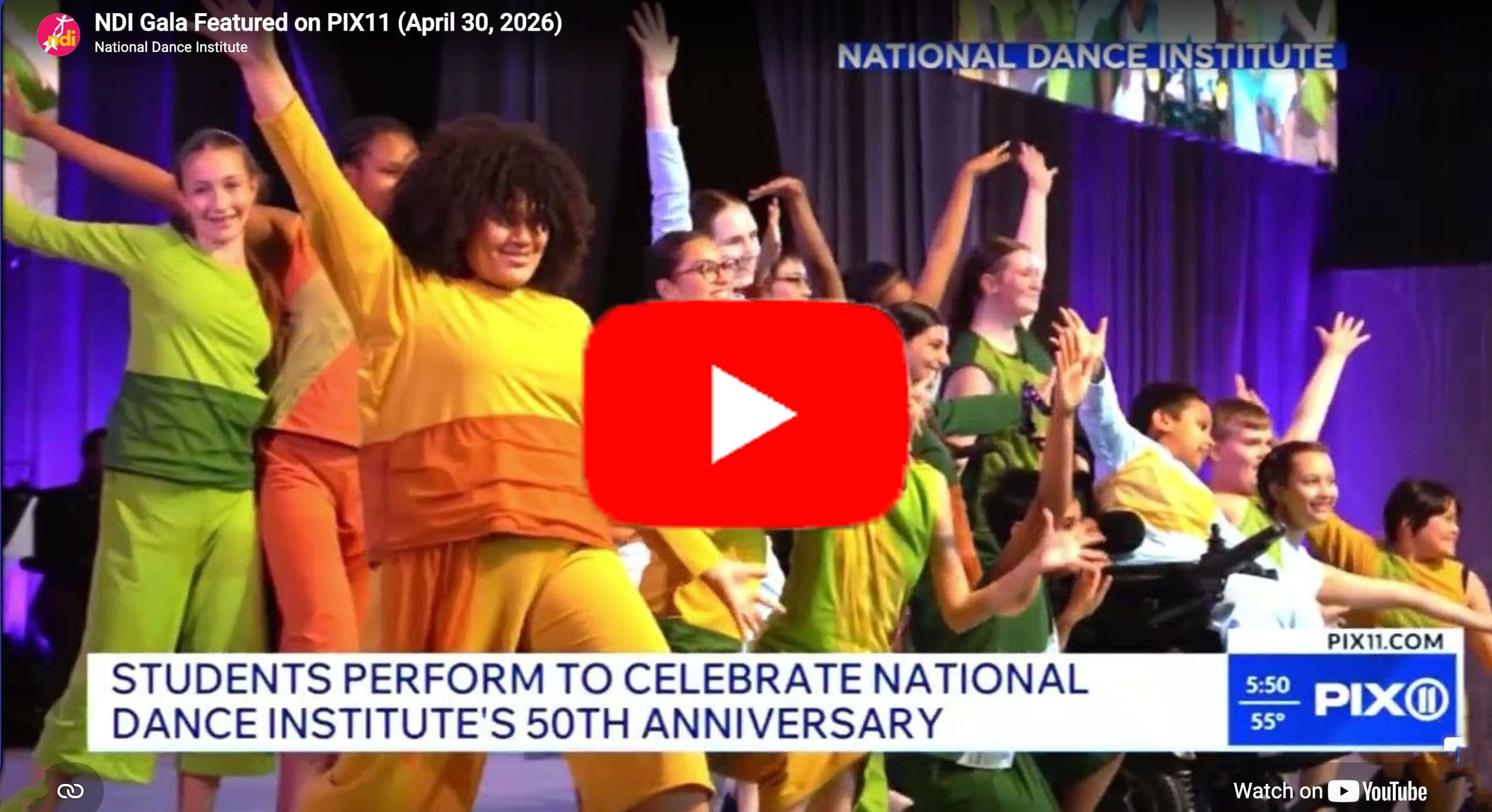 PIX 11 Features NDI's 50th Year Anniversary Gala