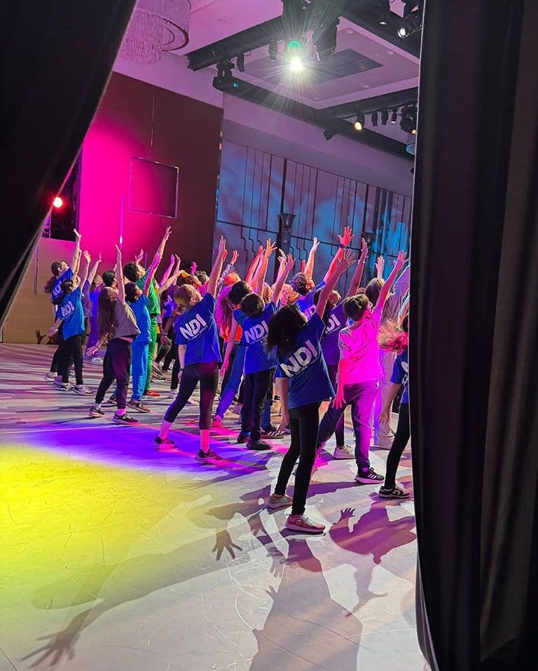Support NDI: Children at rehearsals for the Gala
