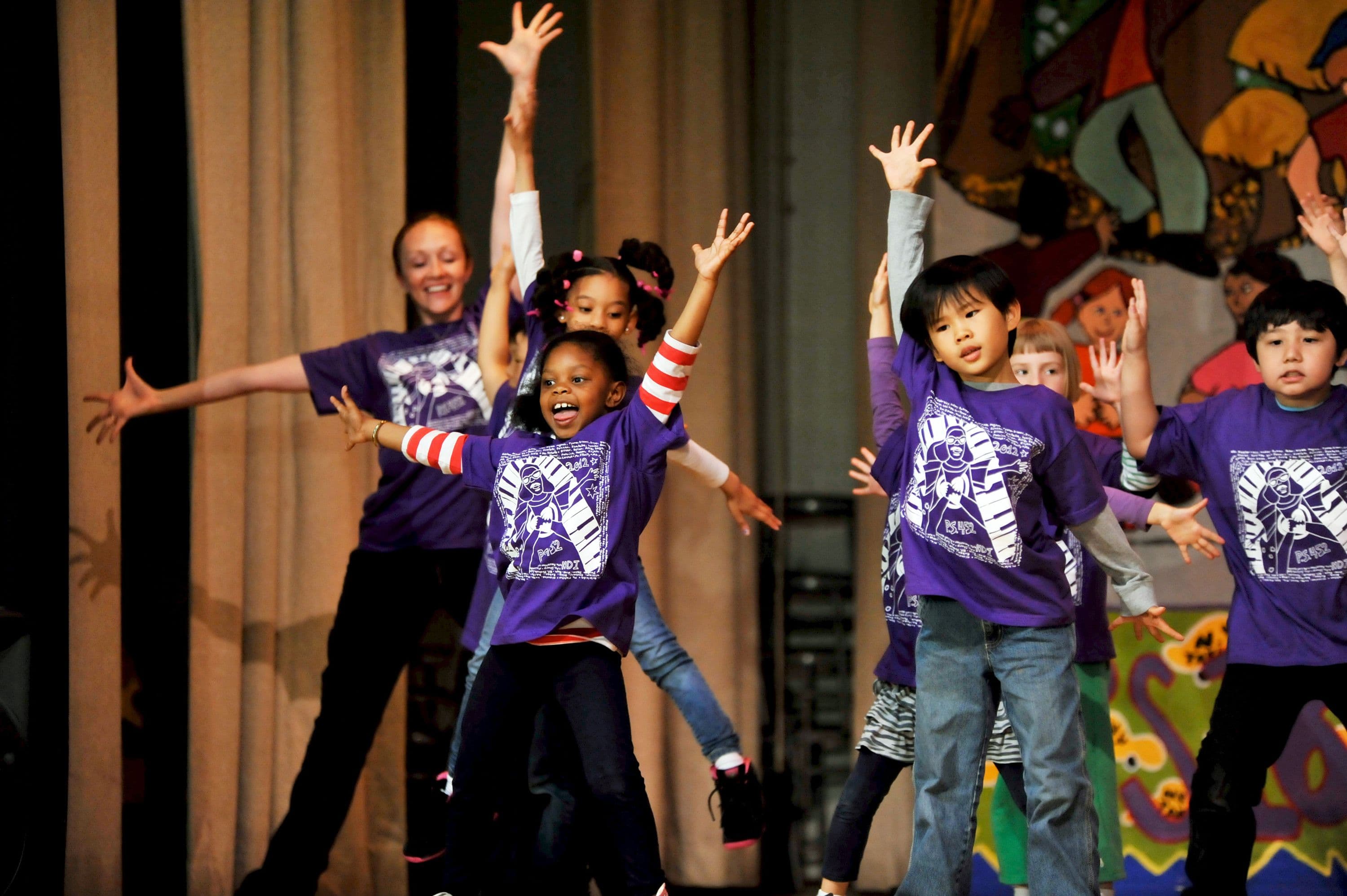 Dancers Performing In NYC Public School