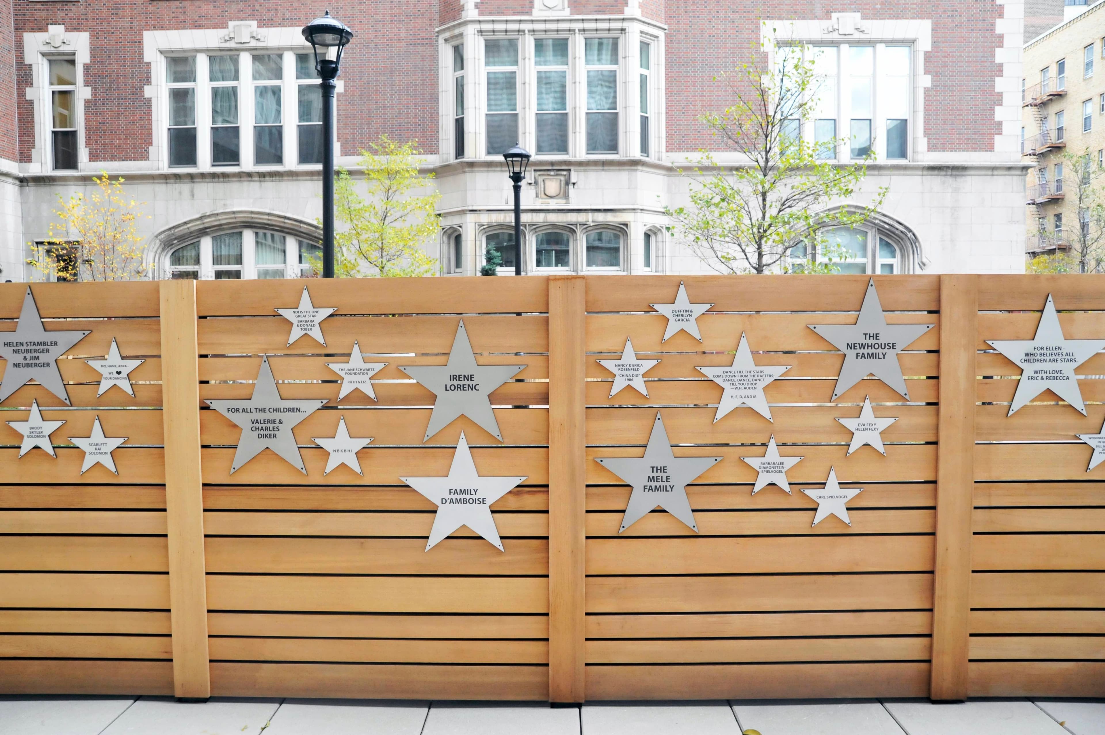 Image of stars on a fence